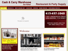 Tablet Screenshot of cashandcarrywarehousesanrafael.com